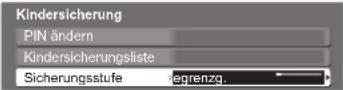 PANASONIC TX-L37V10 - ■Einstellen der Sicherungsstufe - 1