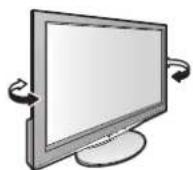 PANASONIC TX-L37V10 - Einstellen des Bildschirms auf den gewünschten Winkel - 1