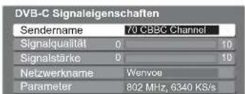 PANASONIC TX-L37U10 - DVB-Signal überprüfen Signaleigenschaften - 2