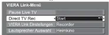 PANASONIC TX-L37U10 - Direkte TV-Aufzeichnung – Aufzeichnung des laufenden Fernsehprogramms Direct TV Rec - 3