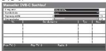 PANASONIC TX-L37U10 - Manuelles Einstellen des DVB-Programms Manueller Suchlauf - 1
