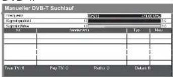 PANASONIC TX-L37U10 - Manuelles Einstellen des DVB-Programms Manueller Suchlauf - 3