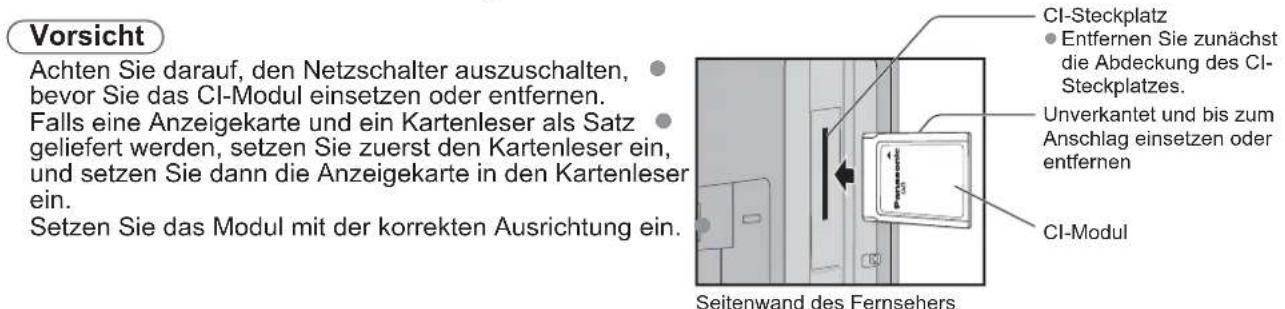 PANASONIC TX-L37U10 - Gebrauch des Common Interface - 1
