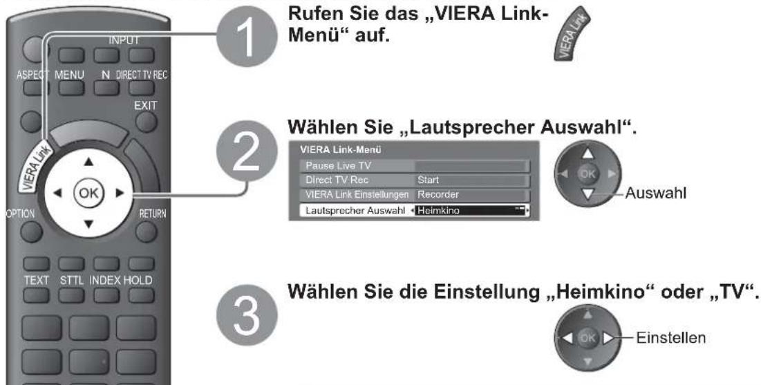 PANASONIC TX-L37U10 - Zugriff auf und Steuerung der Lautstärke der Lautsprecher - 1