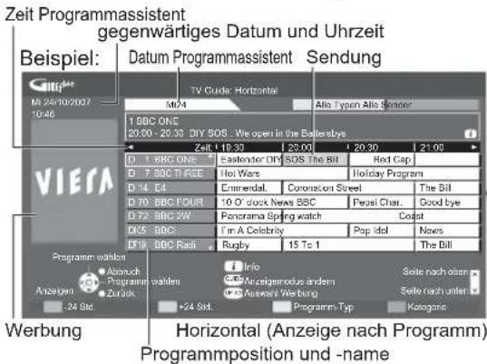 PANASONIC TX-L37U10 - Rufen Sie den Programmassistenten auf. - 1