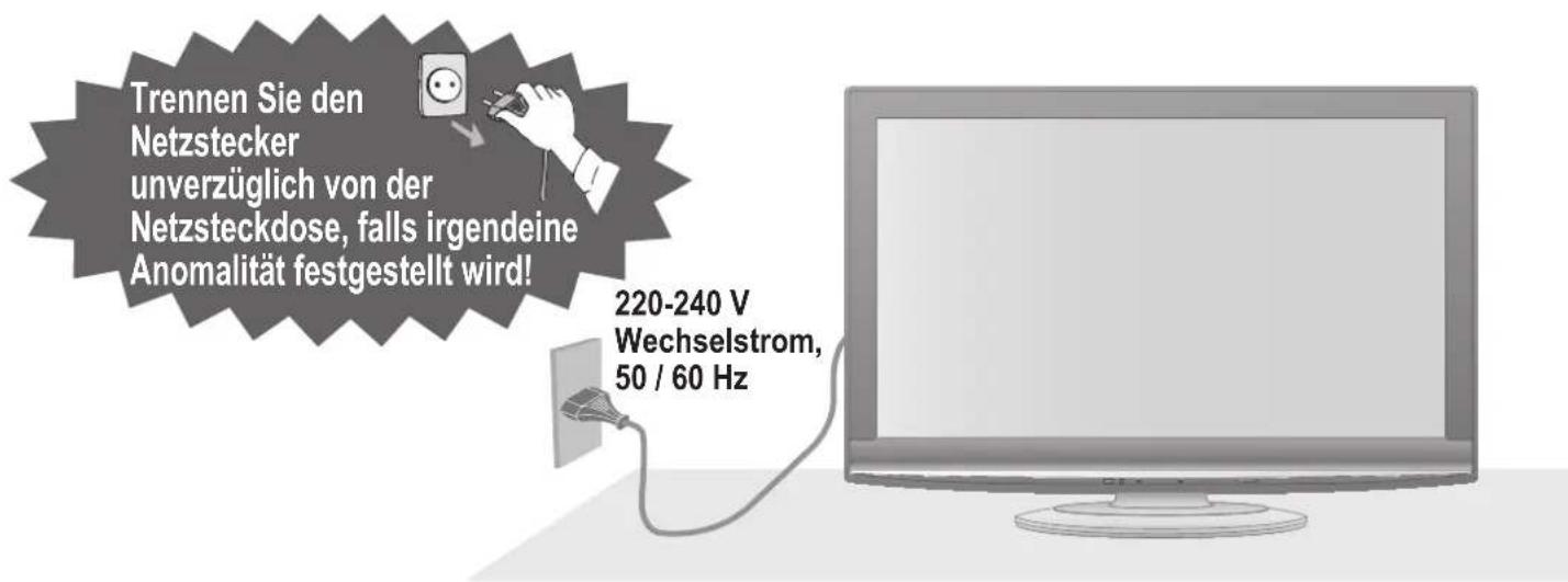 PANASONIC TX-L37GA11 - Handhabung von Netzstecker und Netzkabel - 1