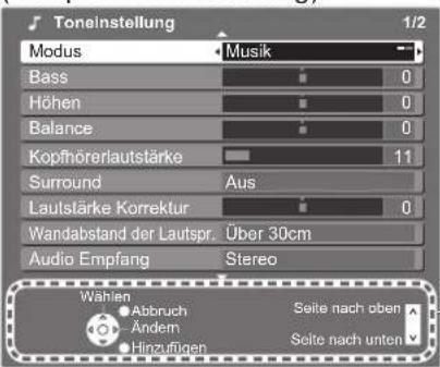 PANASONIC TX-L37GA11 - Bildschirm-Hilfe – Anleitungsfeld - 1