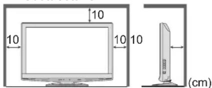 PANASONIC TX-L37GA11 - ■Für einen zur Wärmeabfuhr ausreichenden Freiraum im Umfeld des Gerätes sorgen - 1