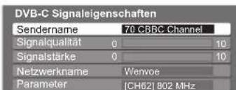 PANASONIC TX-L37GA11 - DVB-Signal überprüfen Signaleigenschaften - 2