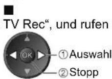PANASONIC TX-L37S10 - Beenden der Aufzeichnung - 1