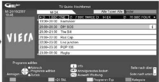 PANASONIC TX-L37S10 - Rufen Sie den Programmassistenten auf. - 4