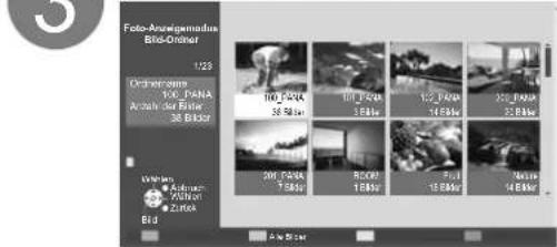 PANASONIC TX-L37S10 - Wählen Sie den Ordner für Anzeige der Miniaturbilder aus. - 1