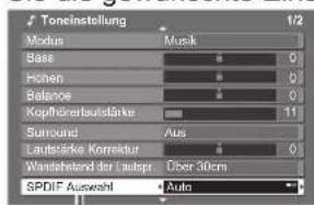 PANASONIC TX-L37G15E - Toneinstellungen - 7