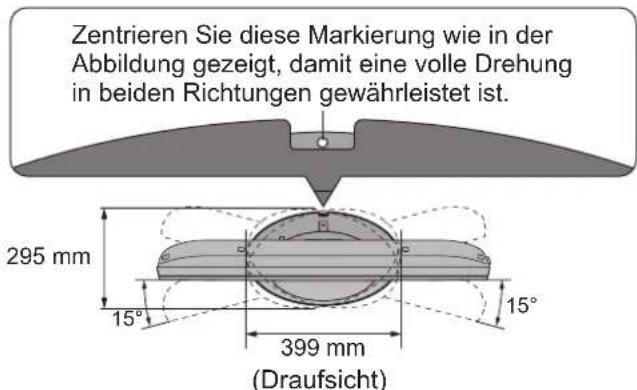 PANASONIC TX-L37G15E - Einstellen des Bildschirms auf den gewünschten Winkel - 2