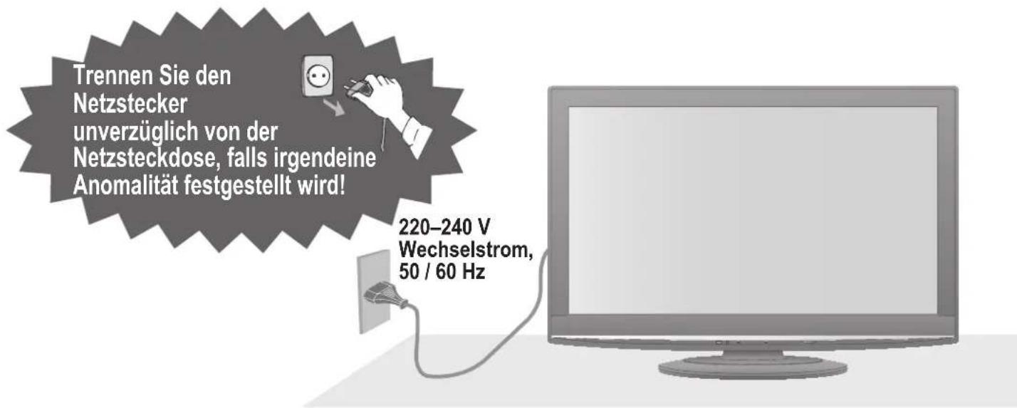 PANASONIC TX-L37G15E - Handhabung von Netzstecker und Netzkabel - 1