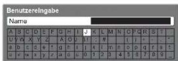 PANASONIC TX-L32X10 - ■Eingeben von Zeichen über die eingeblendete Tastatur - 1