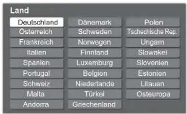PANASONIC TX-L32X10 - Wählen Sie Ihr Land aus. - 1