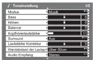 PANASONIC TX-L32X10 - VIERA Haupt-Menü - 6
