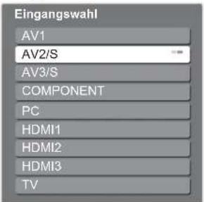 PANASONIC TX-L32X10 - Wählen Sie den Eingang, an den das Zusatzgerät angeschlossen ist. - 1