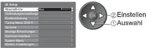 PANASONIC TX-L32X10 - Automatisches Ausschalten des Fernsehers nach Verstreichen der festgelegten Zeitdauer - 3