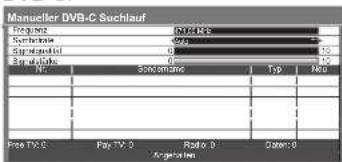 PANASONIC TX-L32GA11 - Manuelles Einstellen des DVB-Programms Manueller Suchlauf - 1