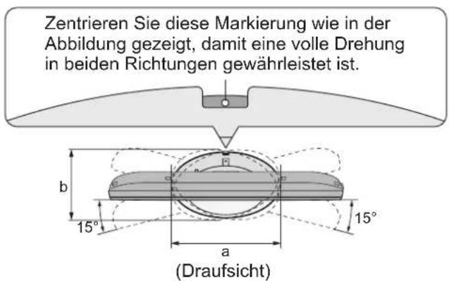 PANASONIC TX-L32GA11 - Einstellen des Bildschirms auf den gewünschten Winkel - 2