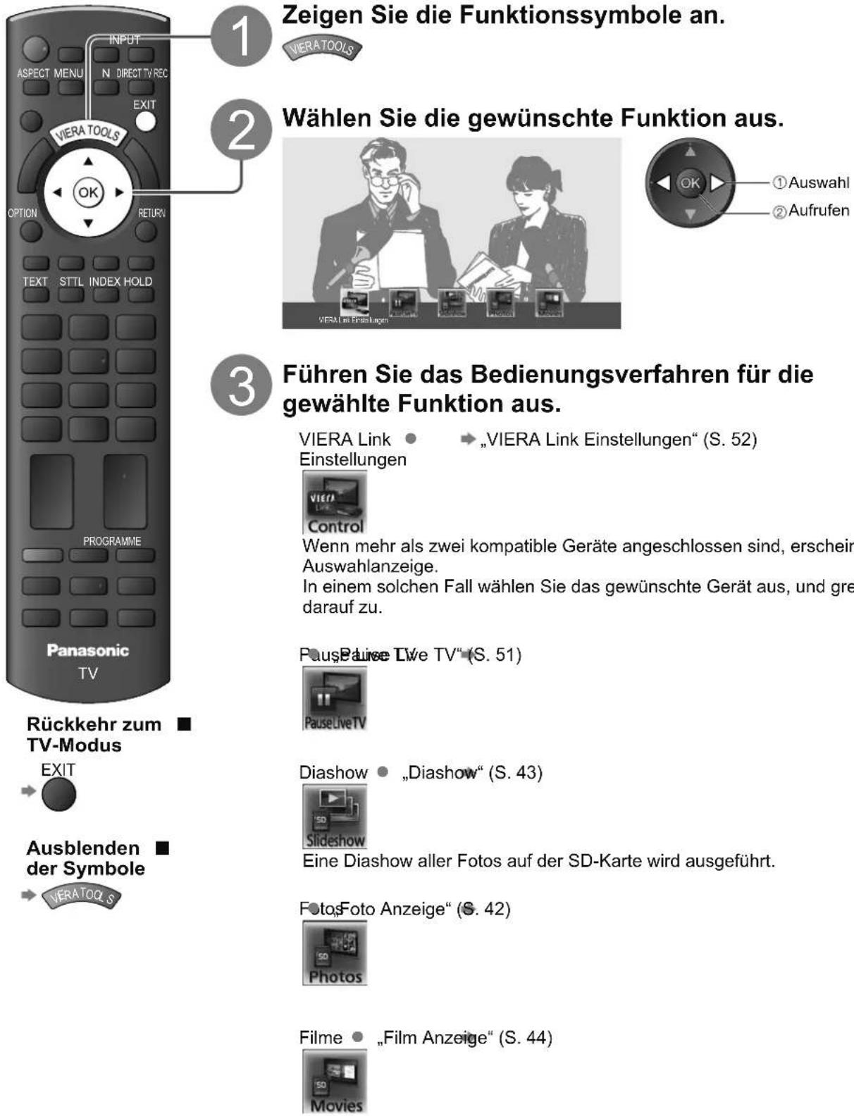 PANASONIC TX-L32X15 - Gebrauch von VIERA TOOLS - 1