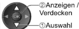 PANASONIC TX-L32X15 - Auswahl eines Senders und Anzeigen / Verdecken - 2
