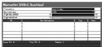 PANASONIC TX-L32X15 - Manuelles Einstellen des DVB-Programms Manueller Suchlauf - 1