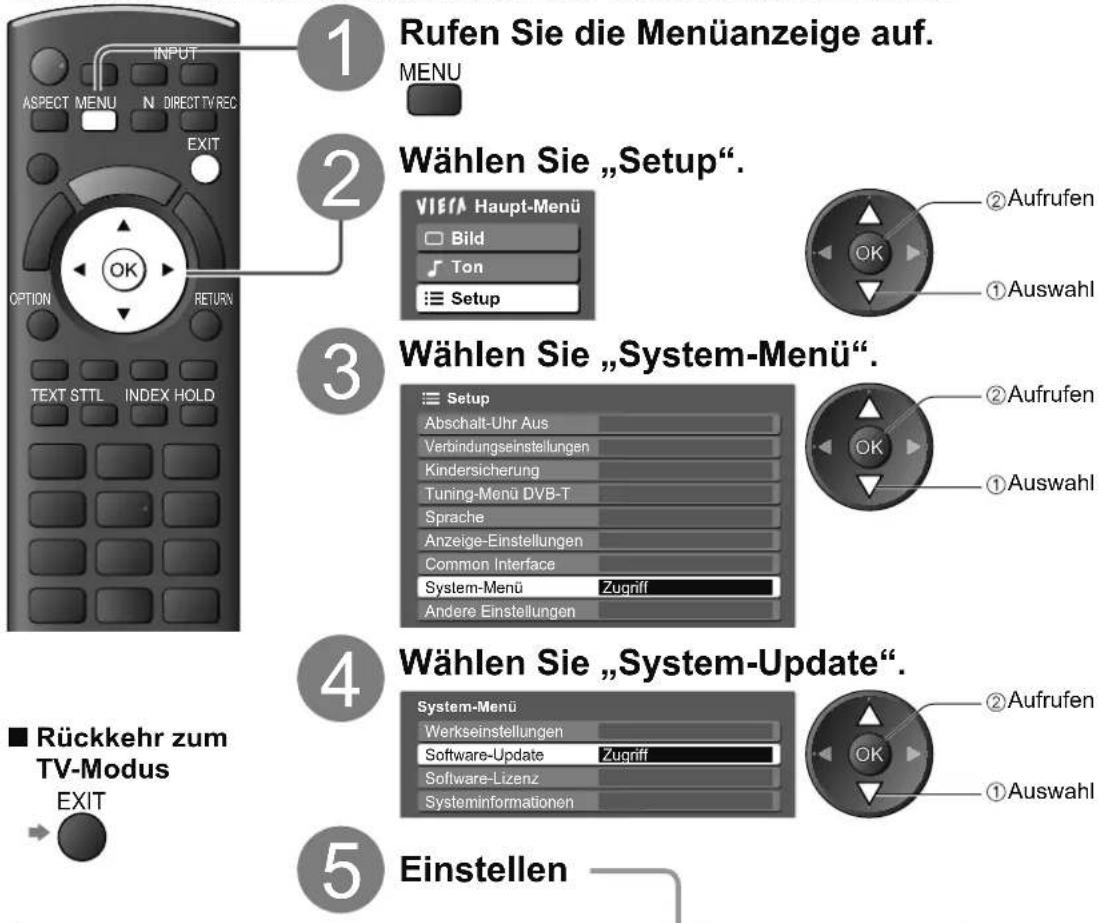 PANASONIC TX-L32X15 - Aktualisieren der Software des Fernsehers - 3