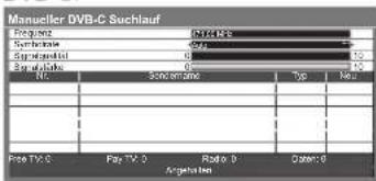 PANASONIC TX-L37G10 - Manuelles Einstellen des DVB-Programms Manueller Suchlauf - 1