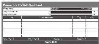PANASONIC TX-L37G10 - Manuelles Einstellen des DVB-Programms Manueller Suchlauf - 4