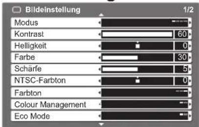 PANASONIC TX-L37G10 - Nehmen Sie gewünschte Einstellung oder Auswahl vor. - 1
