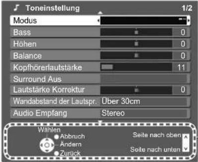 PANASONIC TX-L26C10 - Bildschirm-Hilfe – Anleitungsfeld ■ - 1