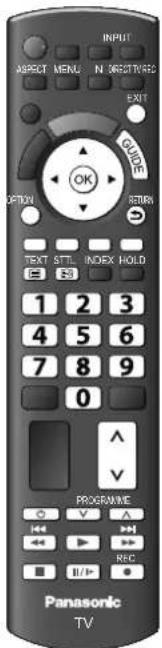 PANASONIC TX-L26C10 - Bedienen Sie das Menü des Zusatzgerätes. - 1