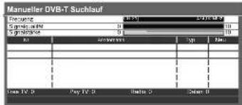 PANASONIC TX-L26C10 - Manuelles Einstellen des DVB-Programms Suchlauf - 1
