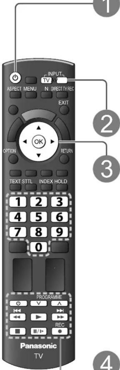 PANASONIC TX-L26C10 - Schalten Sie den Fernseher ein. - 1