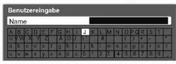 PANASONIC TX-L26C10 - ■ Eingeben von Zeichen über die eingeblendete Tastatur - 1