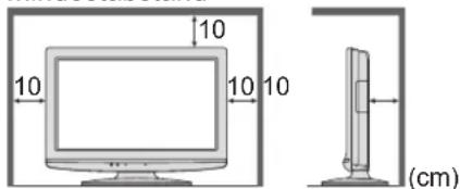 PANASONIC TX-L19X10E - ■Für einen zur Wärmeabfuhr ausreichenden Freiraum im Umfeld des Gerätes sorgen - 1