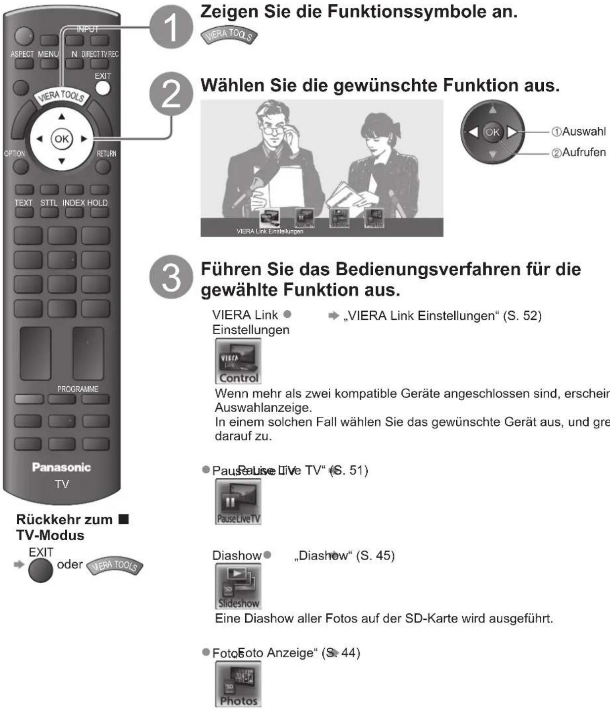PANASONIC TX-L19X10E - Gebrauch von VIERA TOOLS - 1