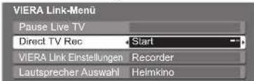 PANASONIC TX-L19X10E - Direkte TV-Aufzeichnung – Aufzeichnung des laufenden Fernsehprogramms Direct TV Rec - 3