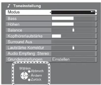PANASONIC TX-26LMD70FA - ■ Bildschirm-Hilfe - 1