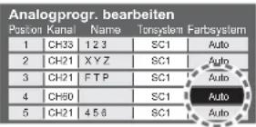PANASONIC TX-26LMD70FA - Weiterführende Sendereinstellungen - 15