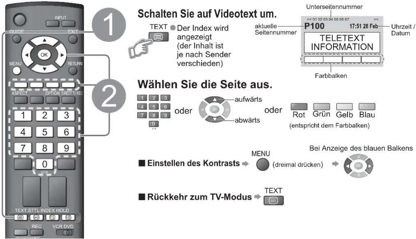 PANASONIC TX-26LMD70FA - Was ist der List-Modus? - 1