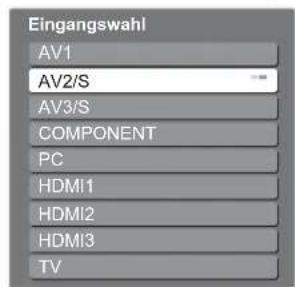 PANASONIC TH-D42PN83 - Wählen Sie den Eingang, an den das Zusatzgerät angeschlossen ist. - 1