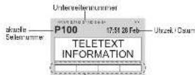 PANASONIC TH-50PY700 - Schalten Sie auf Videotext um. - 1