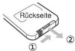 PANASONIC TX-15TA1C - Auswechseln der Batterie - 1
