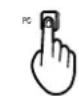 PANASONIC TX-15TA1C - - Bei Umschalten zwischen TV-AV-Modus und PC-Modus - 1