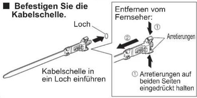 PANASONIC TH-42PZ82EA - Gebrauch der Kabelklemmen - 2