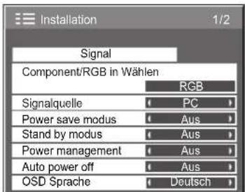 PANASONIC TH-42PWD8 - Menü-Anzeige auf dem Bildschirm - 12